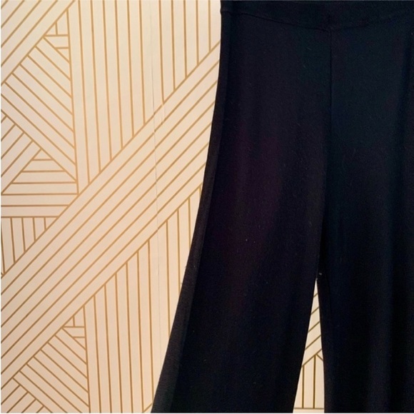 Intimately Free People Black Show Off pants Highrise semi sheer side striped M - Picture 8 of 13